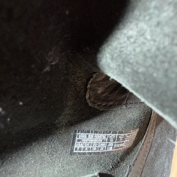 UGG Black Leather Ankle Booties - Picture 8 of 8